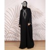 Black Glow 3 Pc Set Abaya
