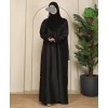 Bridal Rose Abaya - Black