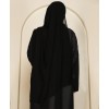 Bridal Rose Abaya - Black
