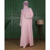 Lulu Linen Abaya - Pink