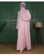 Lulu Linen Abaya - Pink