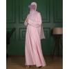Lulu Linen Abaya - Pink