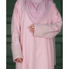 Lulu Linen Abaya - Pink