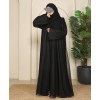 Organza Black Drop Abaya