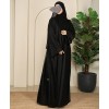 Organza Black Drop Abaya