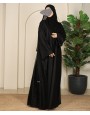 Organza Black Drop Abaya