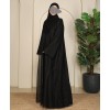 Organza Black Drop Abaya