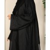 Organza Black Drop Abaya