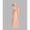 Abaya 4 Pc Set - Peach Pink 