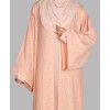 Abaya 4 Pc Set - Peach Pink 