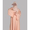 Abaya 4 Pc Set - Peach Pink 