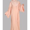 Abaya 4 Pc Set - Peach Pink 