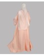 Abaya 4 Pc Set - Peach Pink