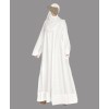 Net Abaya 4 Pc Set - White