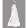 Net Abaya 4 Pc Set - White