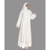Net Abaya 4 Pc Set - White