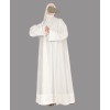 Net Abaya 4 Pc Set - White