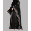 Bisht 4 Pc Set Abaya - Bk-Gray