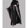 Bisht 4 Pc Set Abaya - Bk-Gray