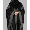 Bisht 4 Pc Set Abaya - Bk-Gray