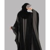 Bisht 4 Pc Set Abaya - Bk-Gray