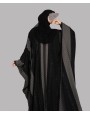 Bisht 4 Pc Set Abaya - Bk-Gray