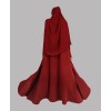 Abaya 4 Pc Set - Cherry