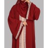 Abaya 4 Pc Set - Cherry