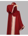 Abaya 4 Pc Set - Cherry