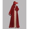 Abaya 4 Pc Set - Cherry