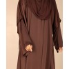 Abaya 3 Pc Set - Coco Brown