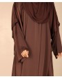 Abaya 3 Pc Set - Coco Brown