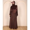 Abaya 3 Pc Set - Coco Brown