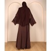 Abaya 3 Pc Set - Coco Brown