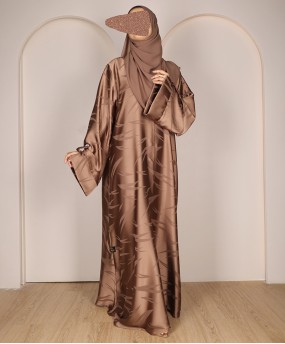 Abaya 3 Pc Set - Brown