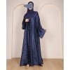 Abaya 3 Pc Set - Royal Blue