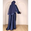 Abaya 3 Pc Set - Royal Blue