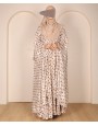 Polka 4 Pc Set Abaya - ivory