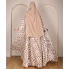 Polka 4 Pc Set Abaya - ivory