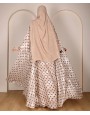 Polka 4 Pc Set Abaya - ivory