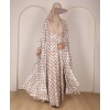 Polka 4 Pc Set Abaya - ivory