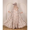Polka 4 Pc Set Abaya - ivory