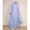 Polka 4 Pc Set Abaya - Powder Blue