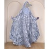 Polka 4 Pc Set Abaya - Powder Blue