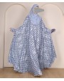 Polka 4 Pc Set Abaya - Powder Blue