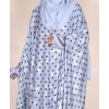 Polka 4 Pc Set Abaya - Powder Blue