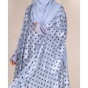 Polka 4 Pc Set Abaya - Powder Blue