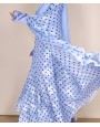 Polka 4 Pc Set Abaya - Powder Blue