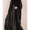 Abaya 3 Pc Set - Deep Black