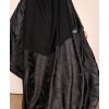 Abaya 3 Pc Set - Deep Black